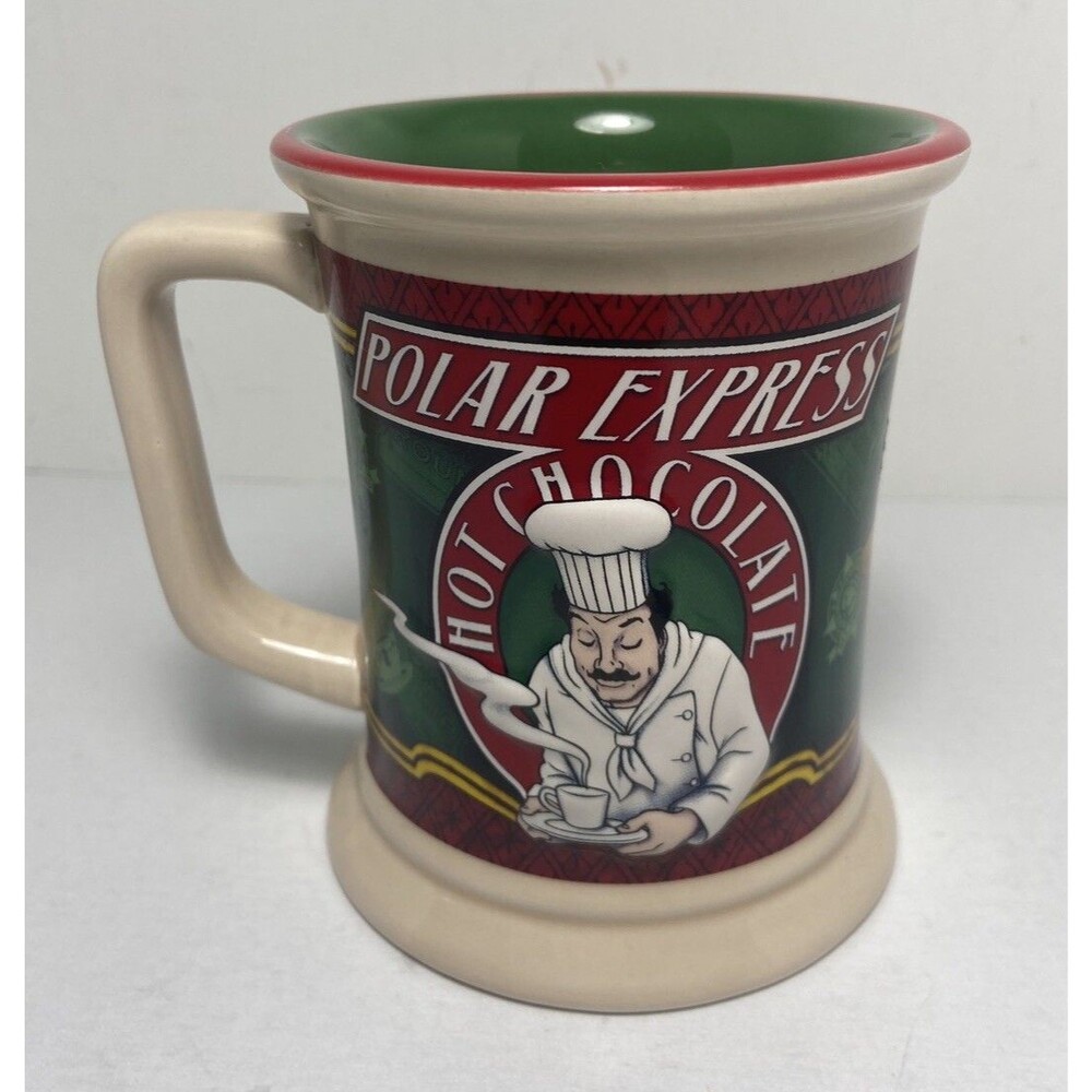 Polar Express 3D Embossed Heavy Hot Chocolate Coffee Cup Mug 12 oz